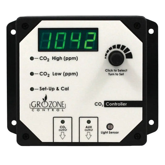 GROZONE CO2R CO2 CONTROLLER 2 OUTPUTS 0-5000PPM - GrowDudes